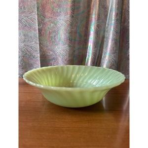 Vintage anchor hocking jadeite fire king 8 inch round vegetable bowl